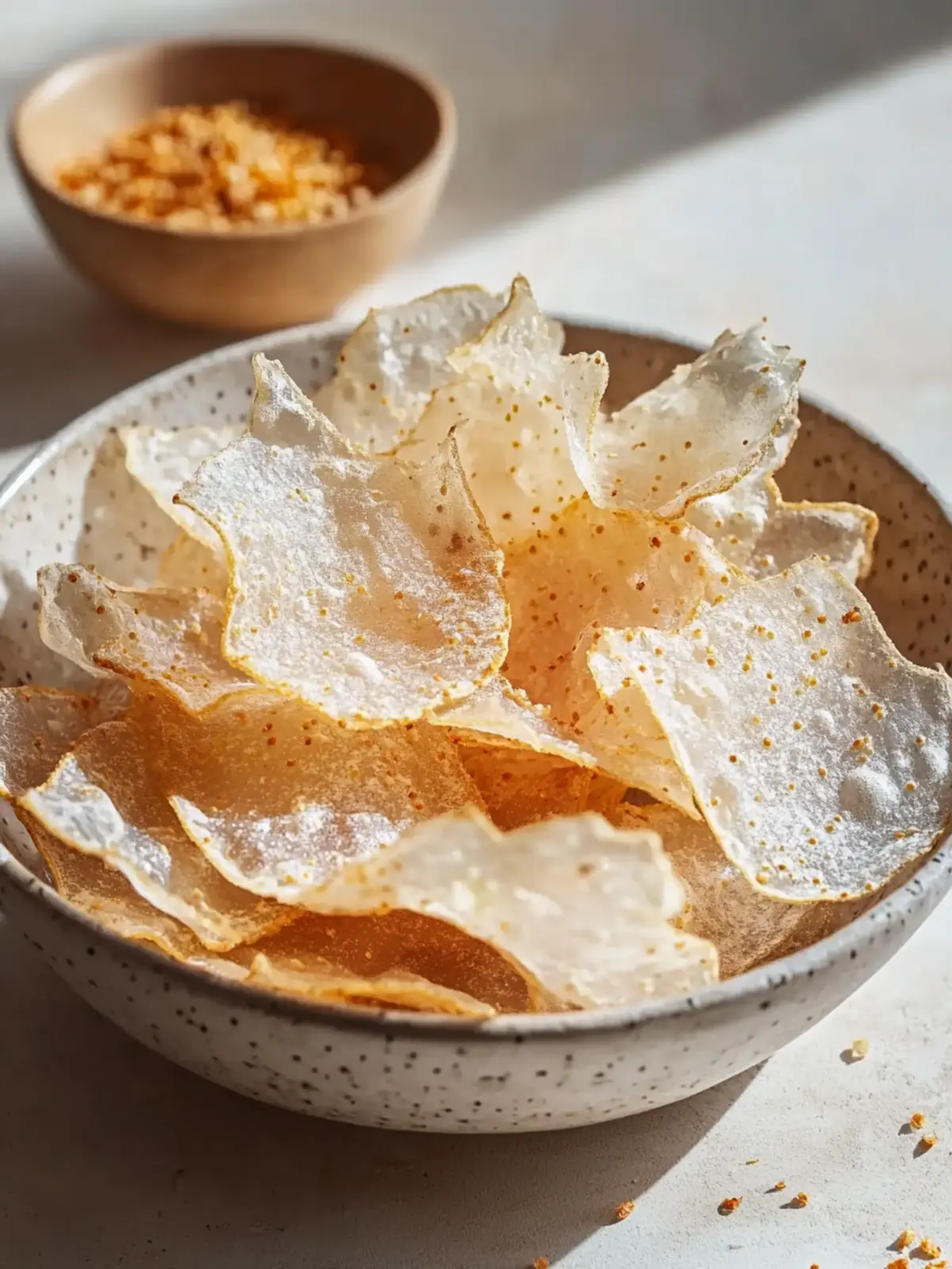 Perfekte Airfryer-Reispapierchips