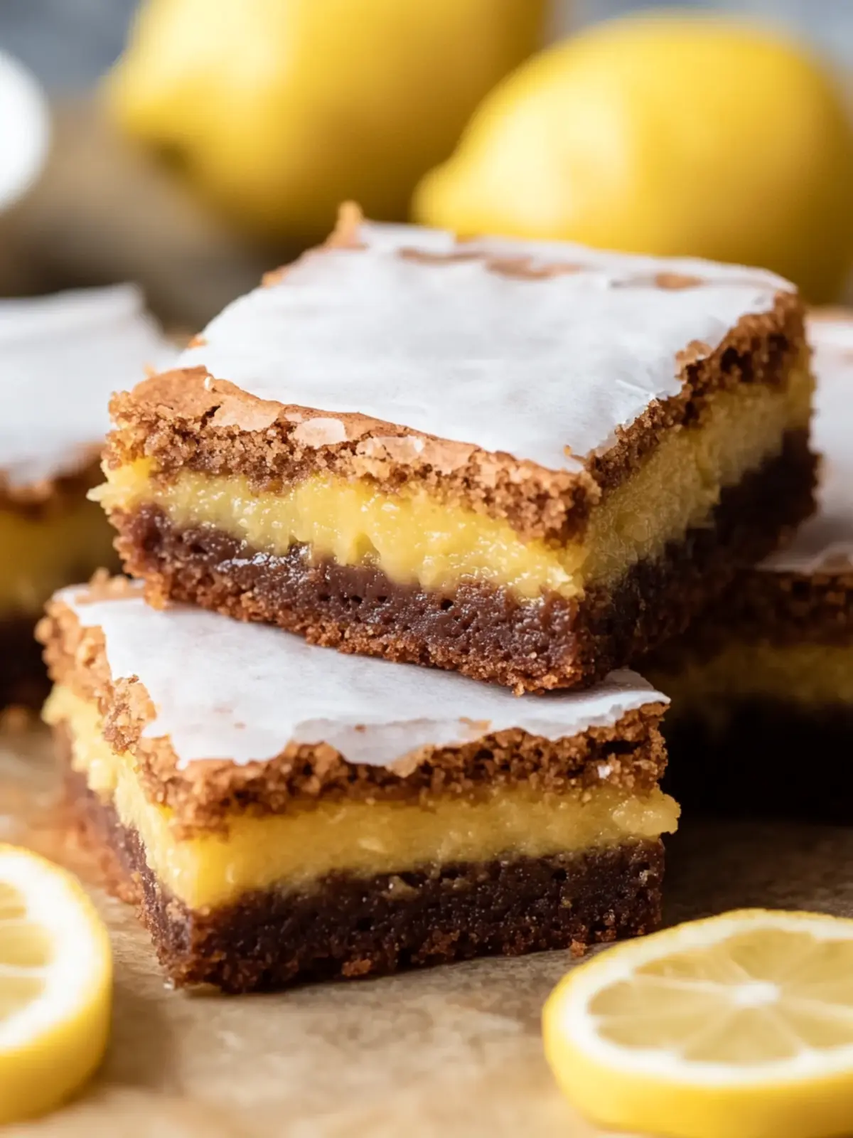 Einfaches Rezept für Zitronenbrownies