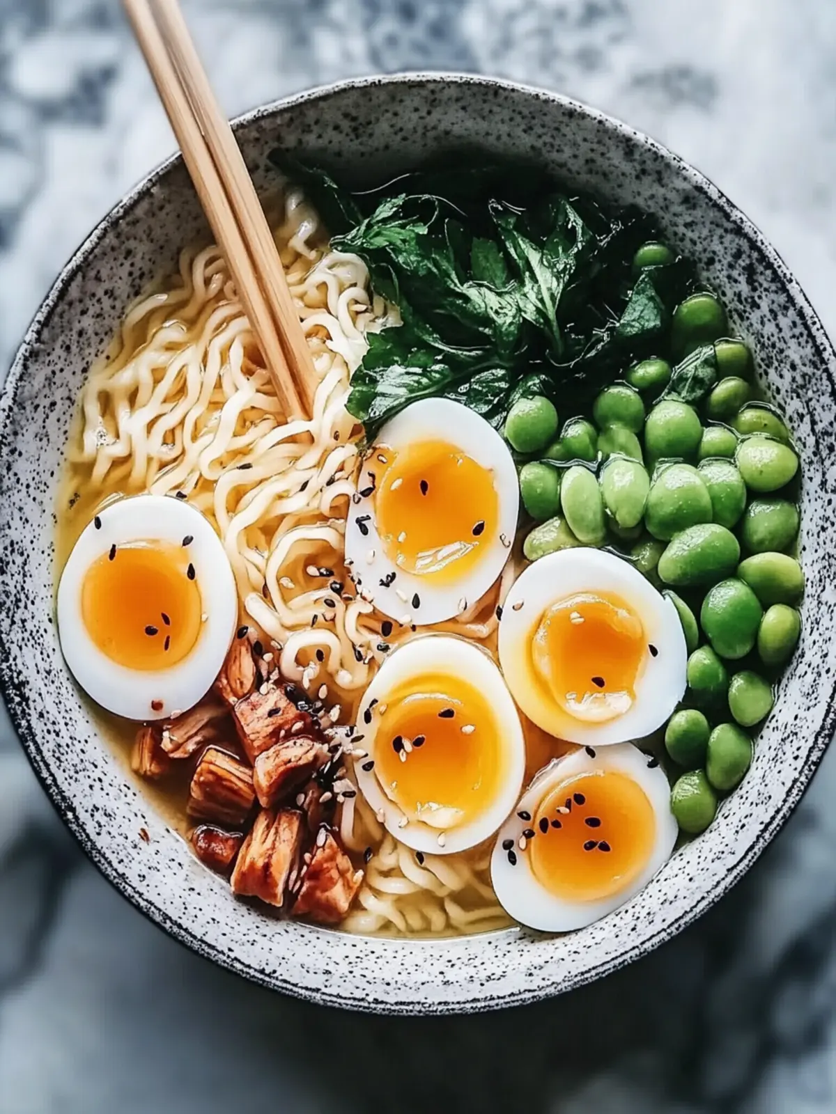 Hausgemachte Hähnchenramen