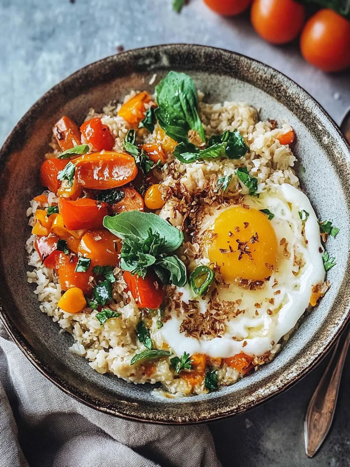 Fried rice with vegetables