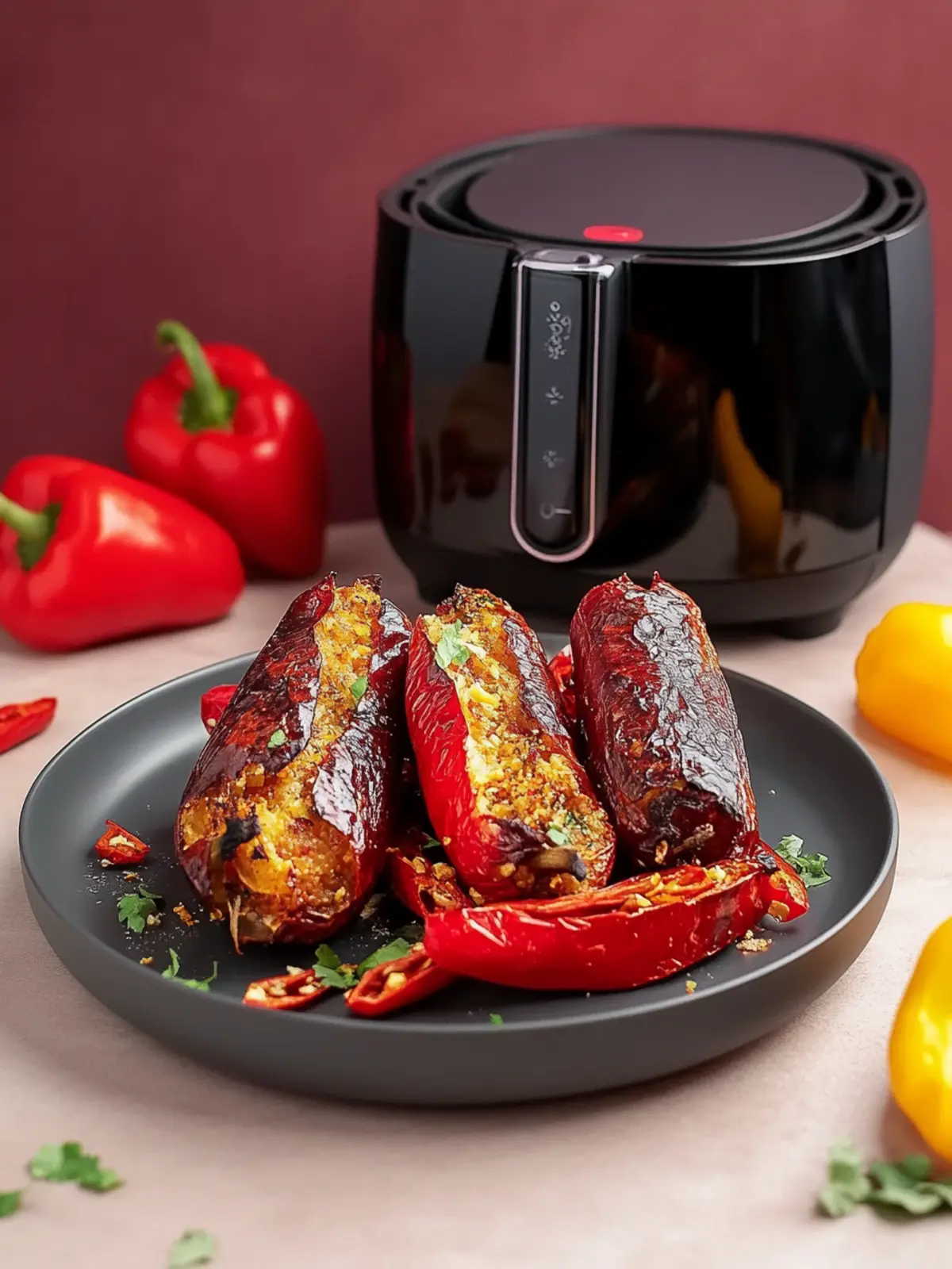 Gefüllte Paprika aus dem Airfryer