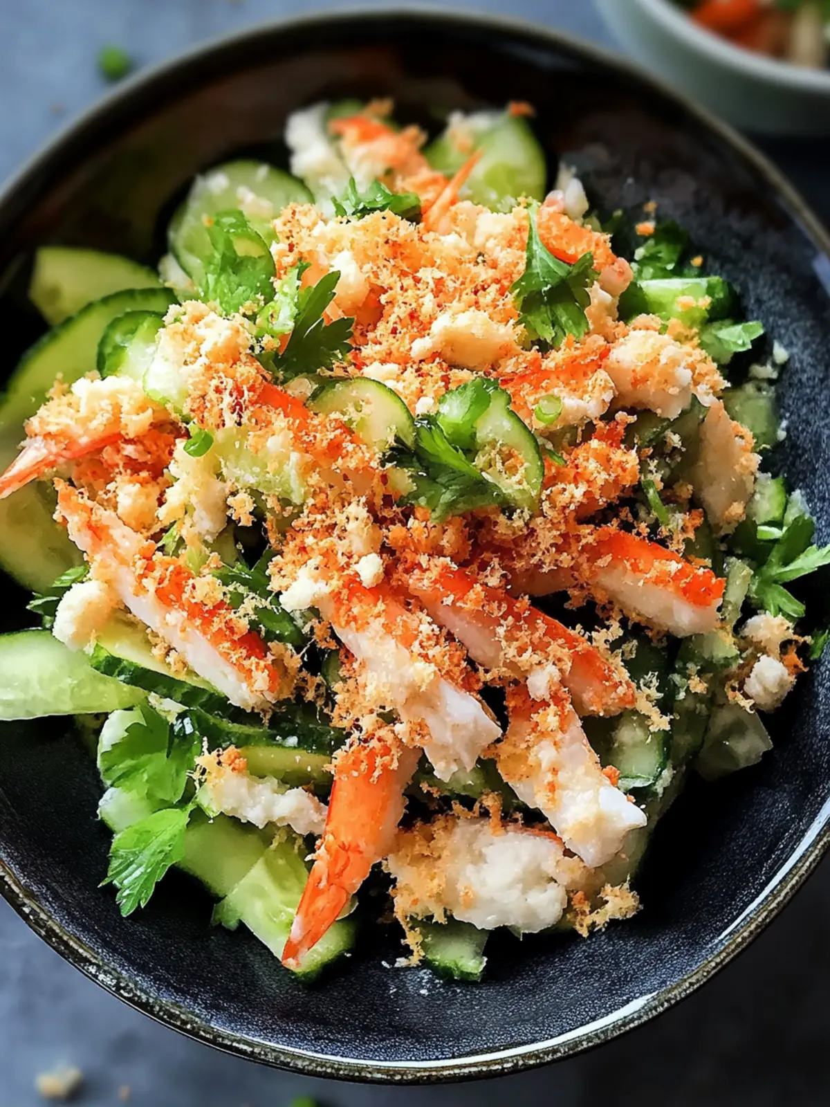 Spicy Kani Salad with crispy Panko