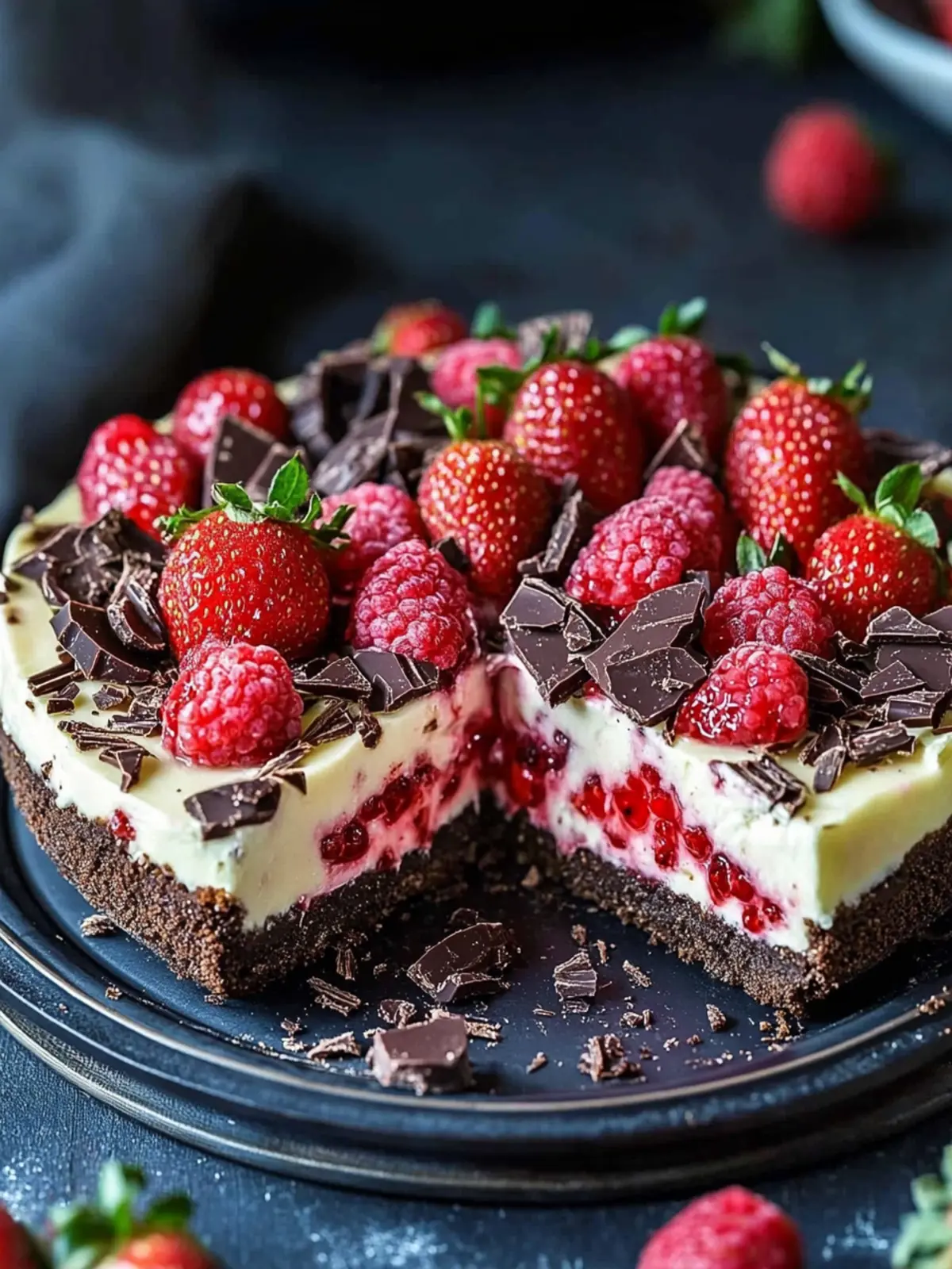 Erdbeer Schoko Käsekuchen Wirbel