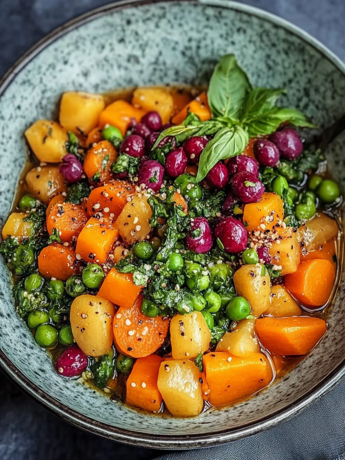 Der ultimative Süßkartoffel-Eintopf mit Kichererbsen und Blattgemüse in 30 Minuten