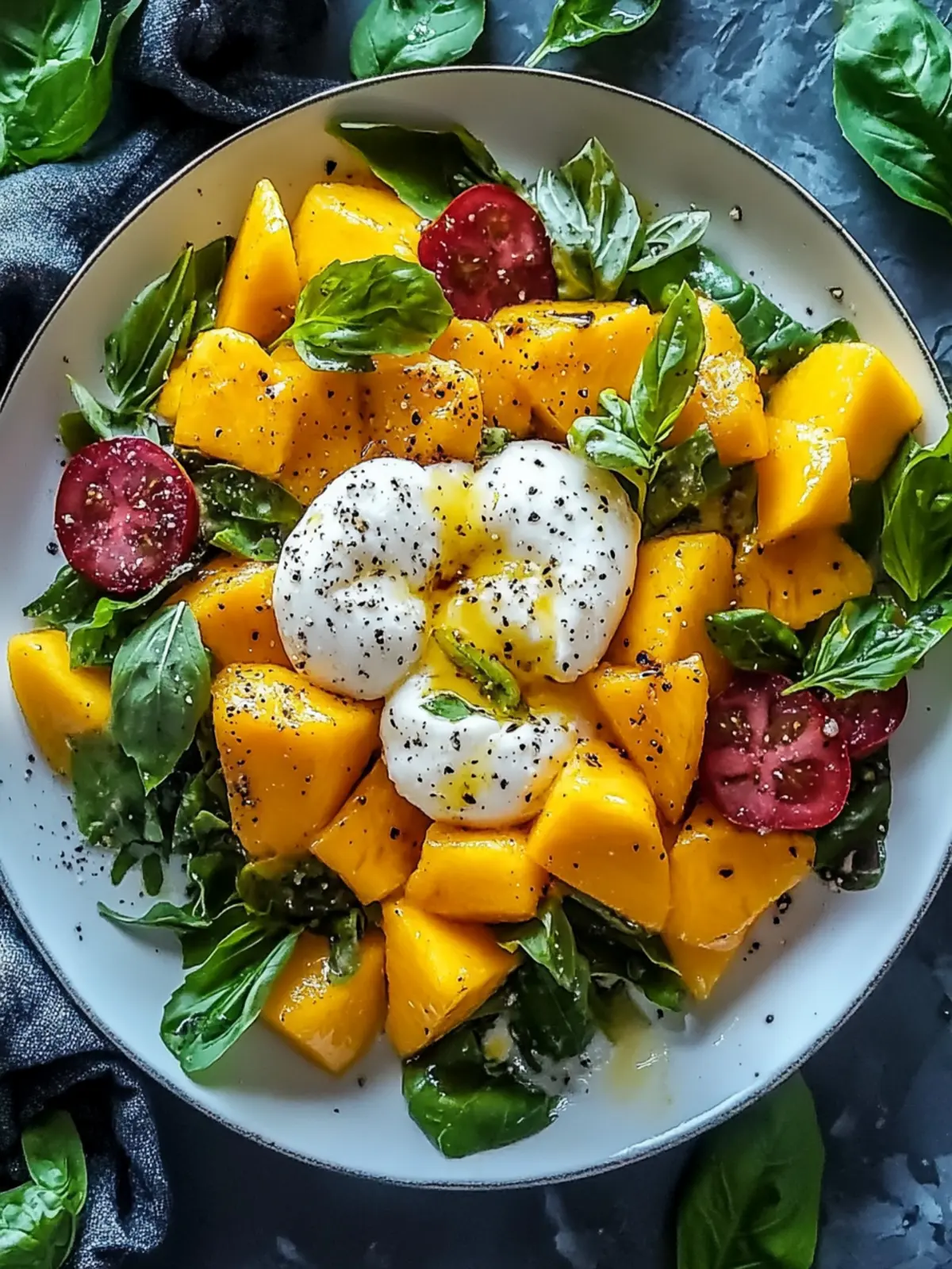 Mango Burrata Salat