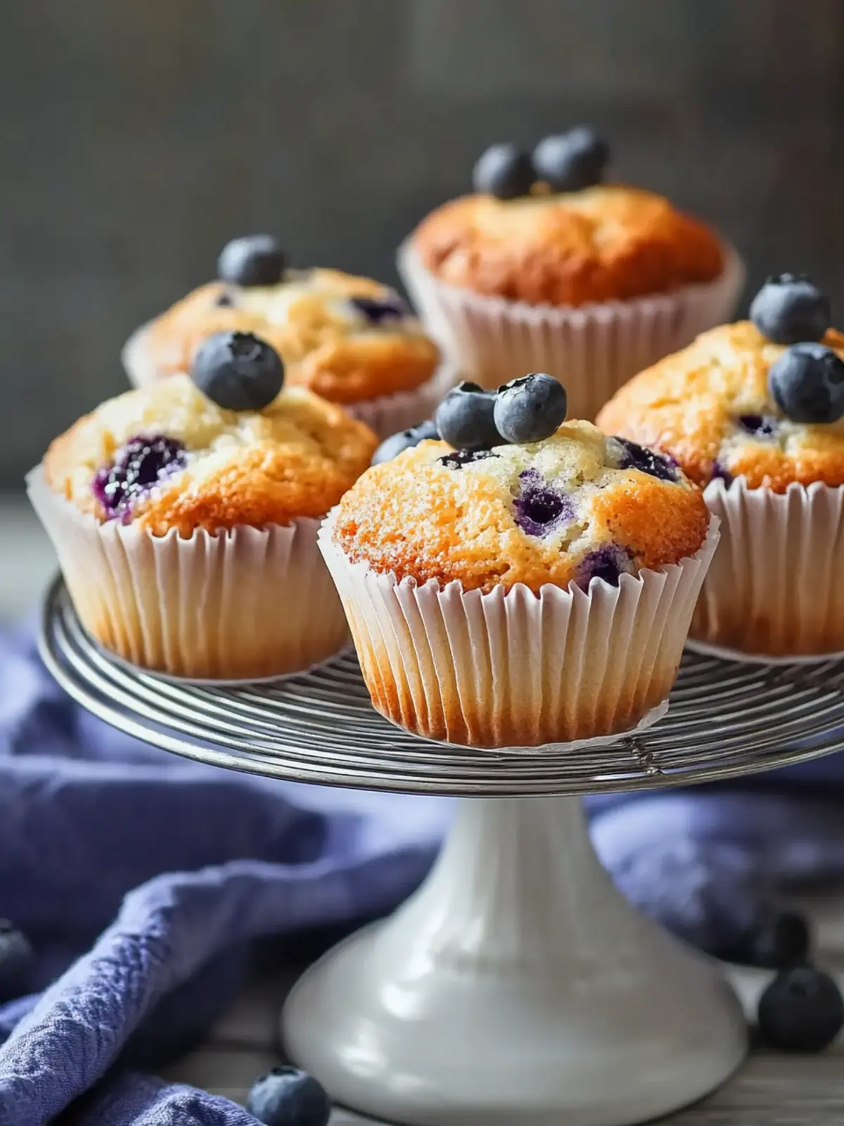 Blaubeermuffins ohne Zucker