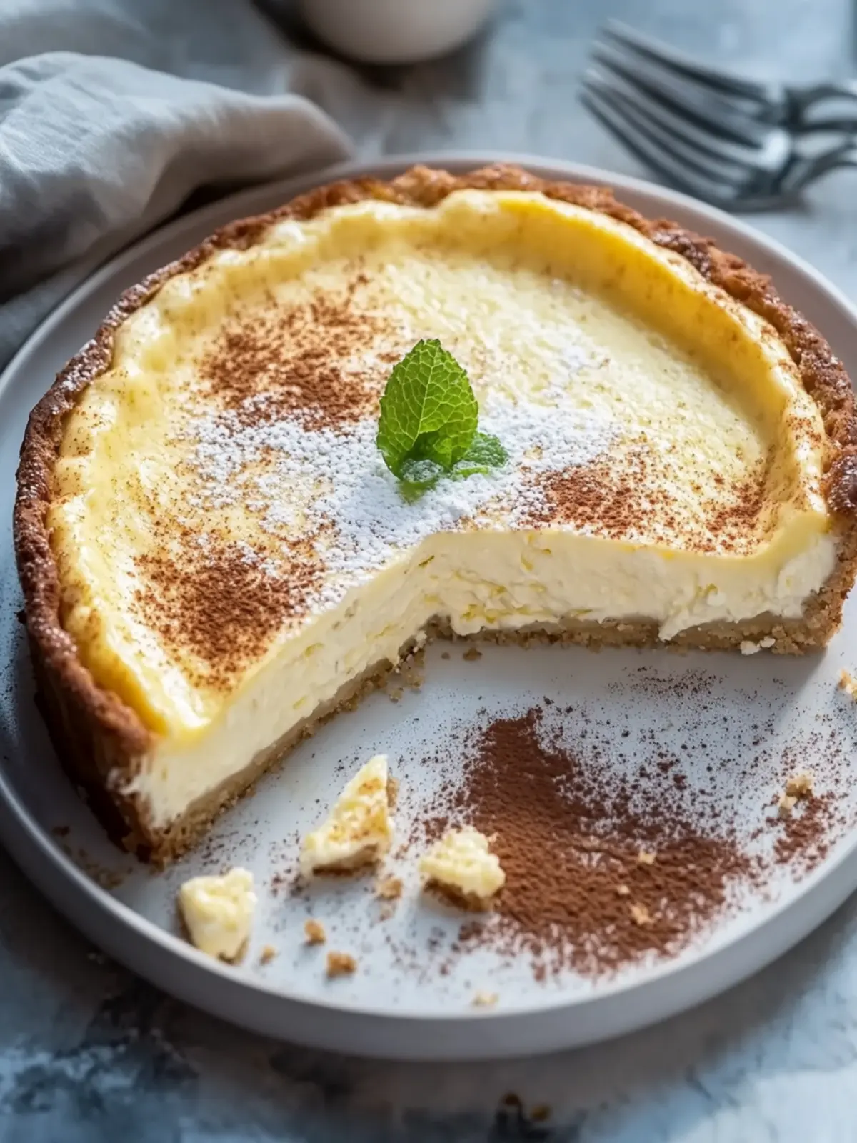 Zimtschnecken Käsekuchen mit Keksboden