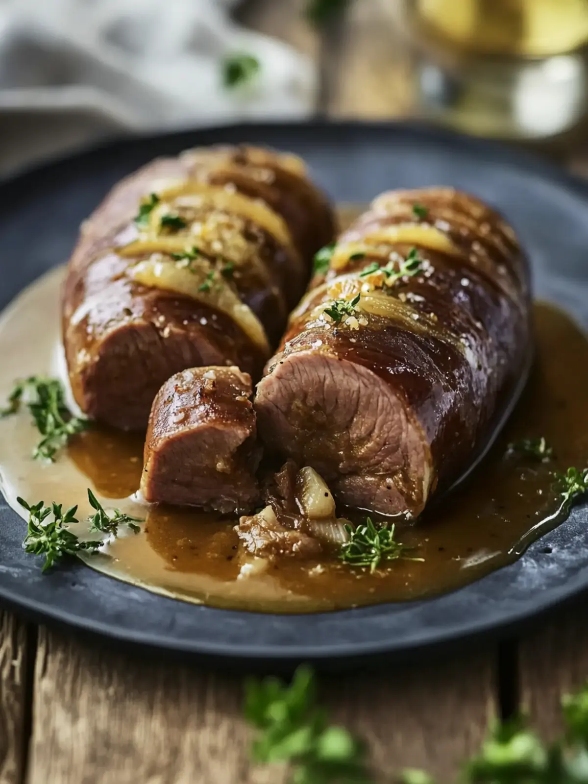 Rinderrouladen mit Senf und Gewürzgurken