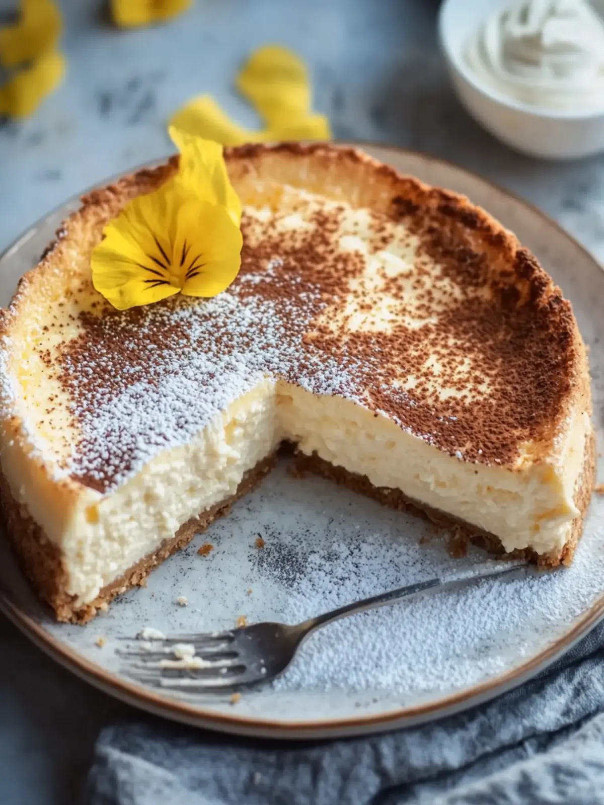 Zimtschnecken Käsekuchen mit Keksboden