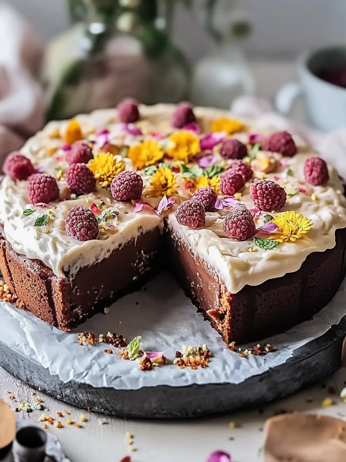 Moist chocolate cake from the baking sheet