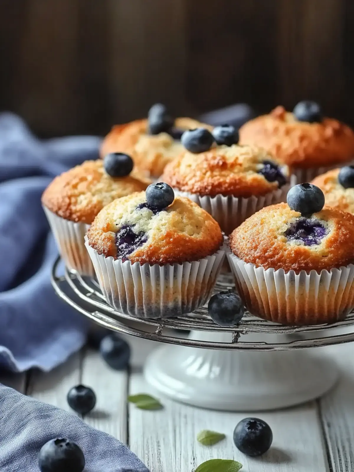 Blaubeermuffins ohne Zucker