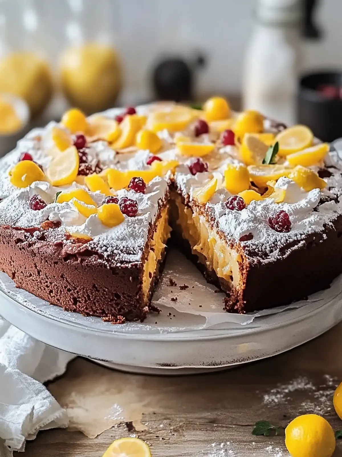 Moist chocolate cake from the baking sheet
