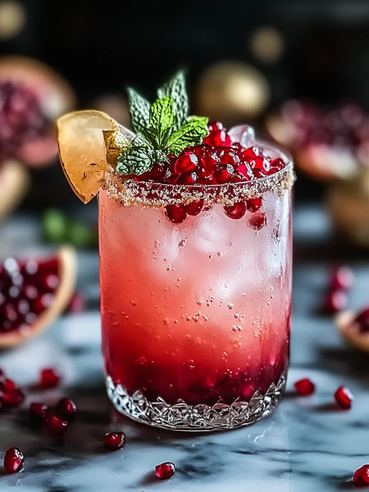 Zesty Spicy Granatapfel Ingwer Paloma für heiße Tage