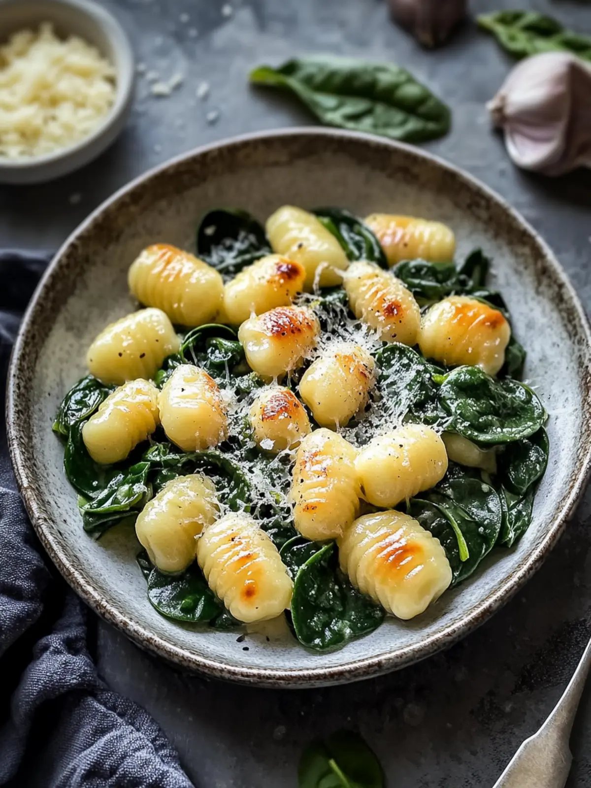 Spinat- und Artischocken-Gnocchi-Auflauf