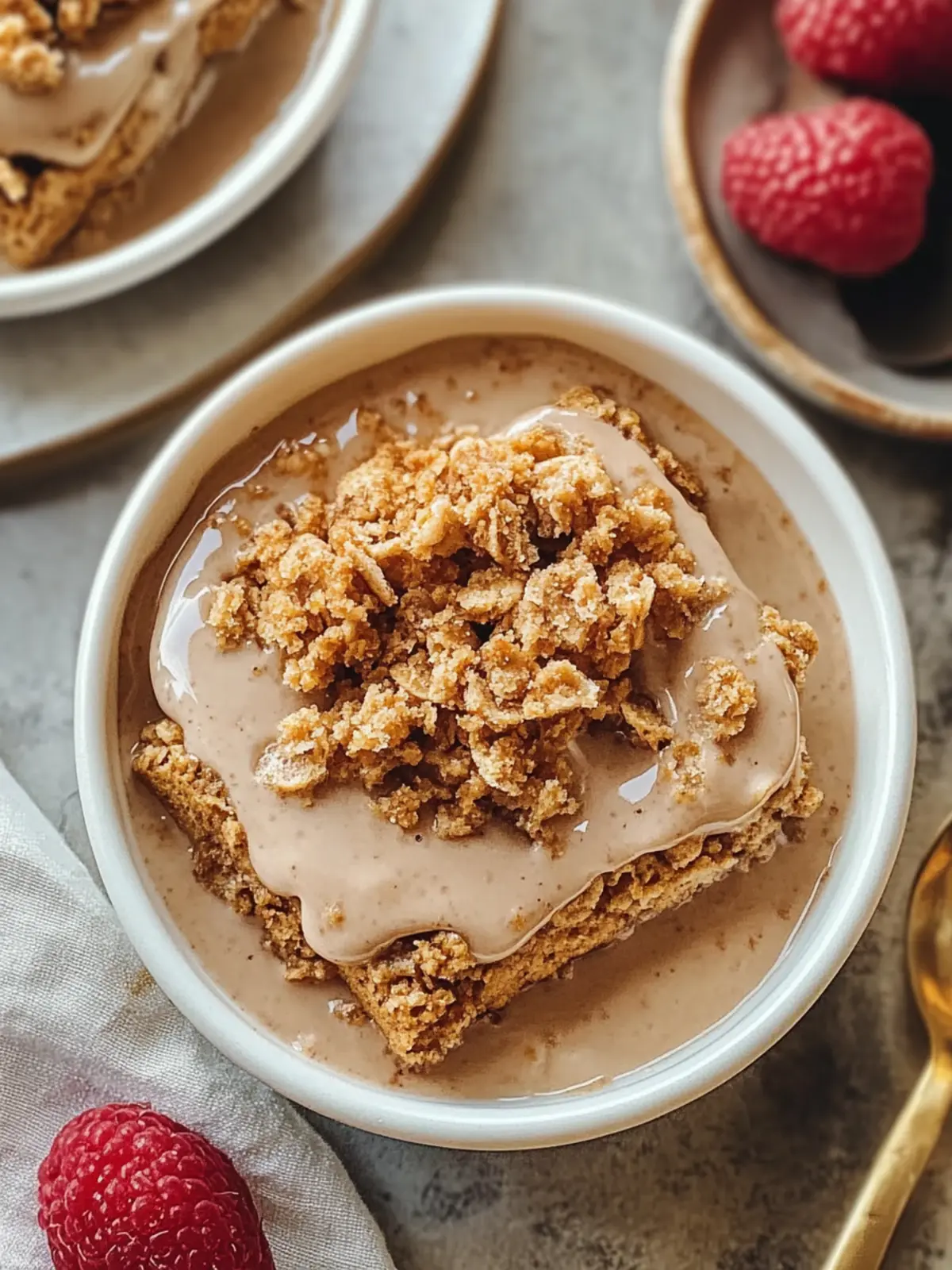 Biscoff gebackene Haferflocken für den perfekten Morgen