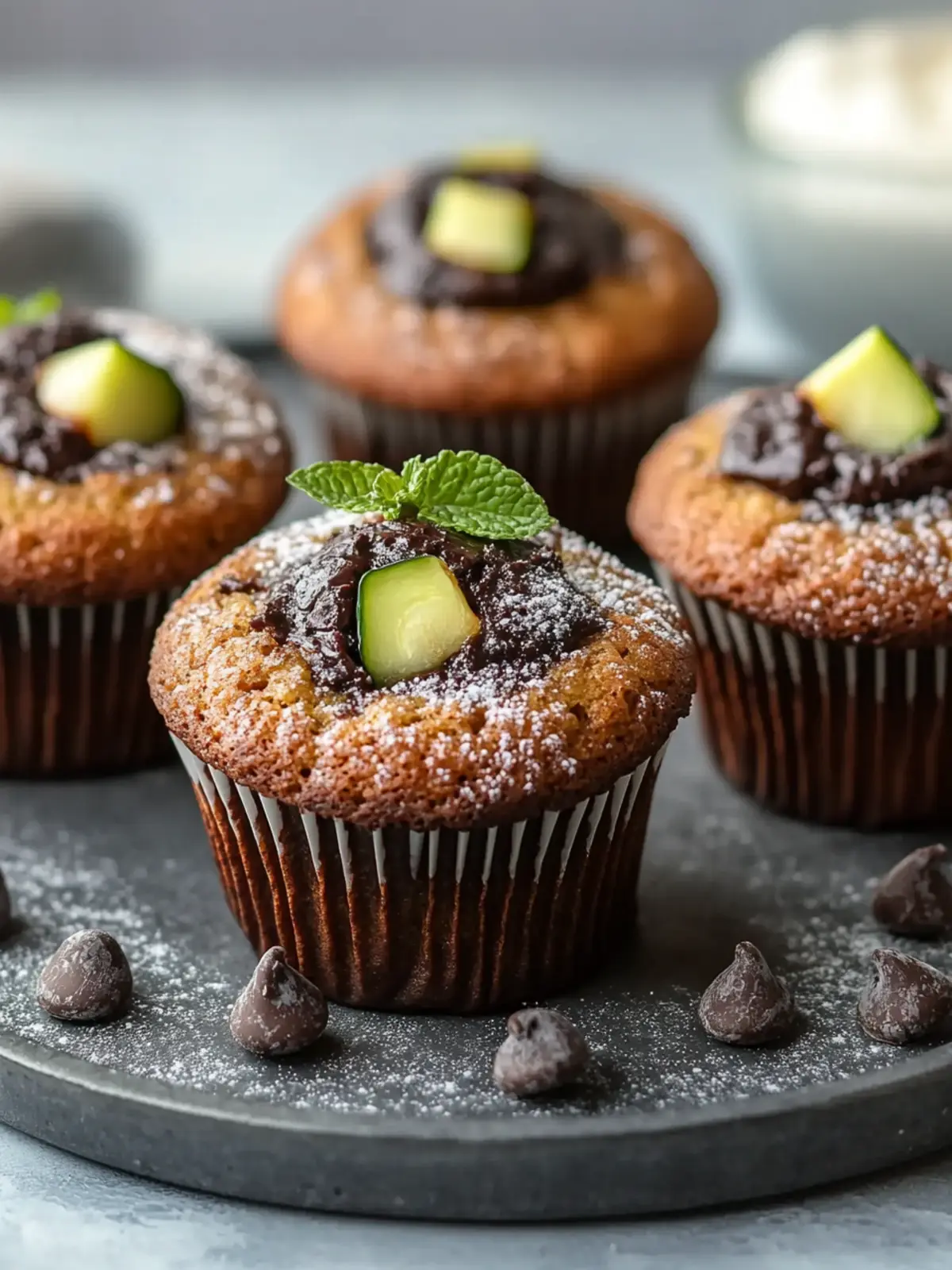 Schokoladen-Zucchini-Muffins