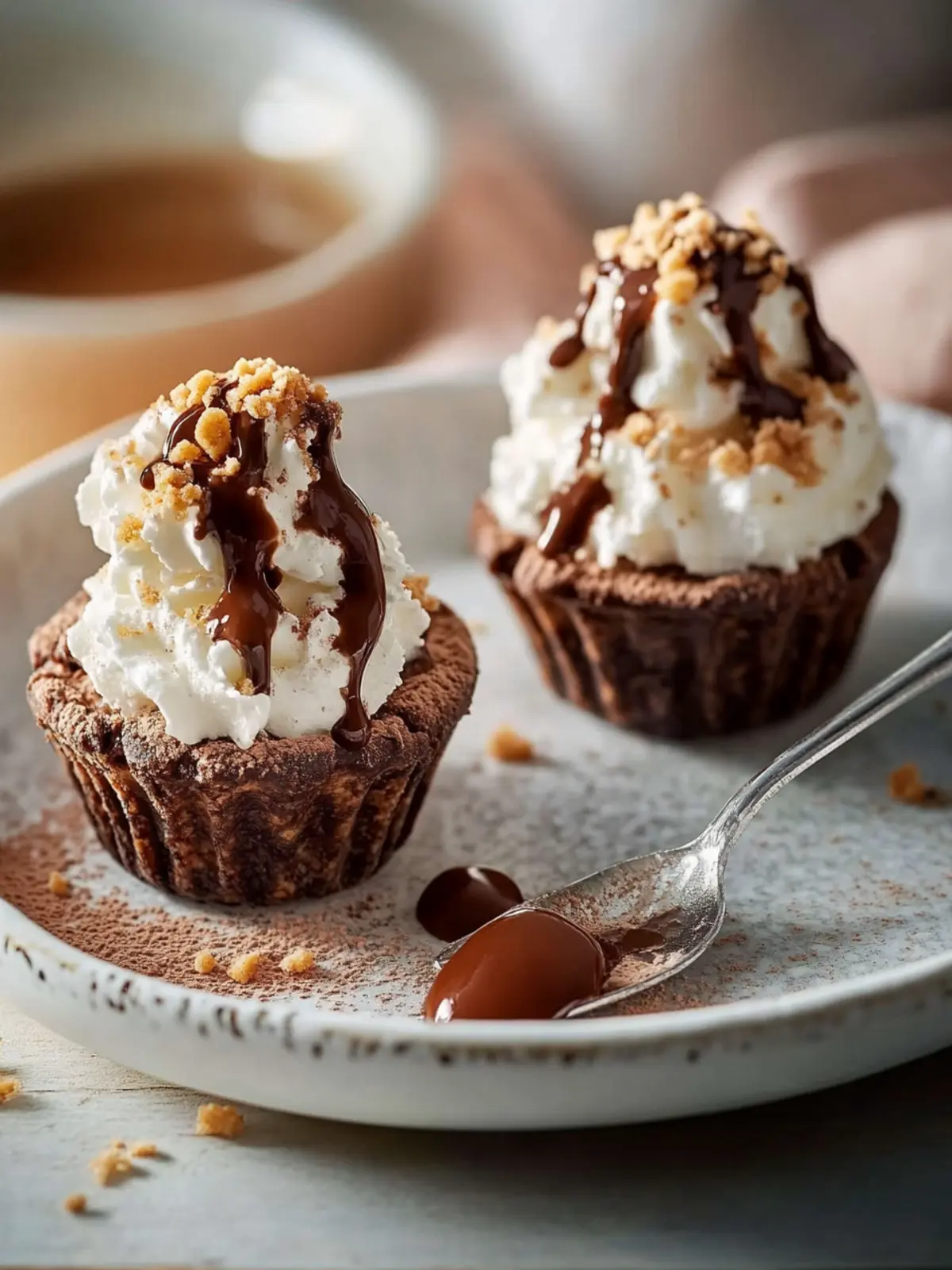 Schokoladen-Karamell-Sahne-Törtchen (Nie wieder matschiger Boden)
