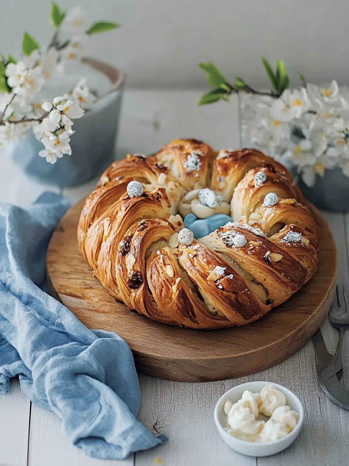 Osterkranz mit Feigenfüllung