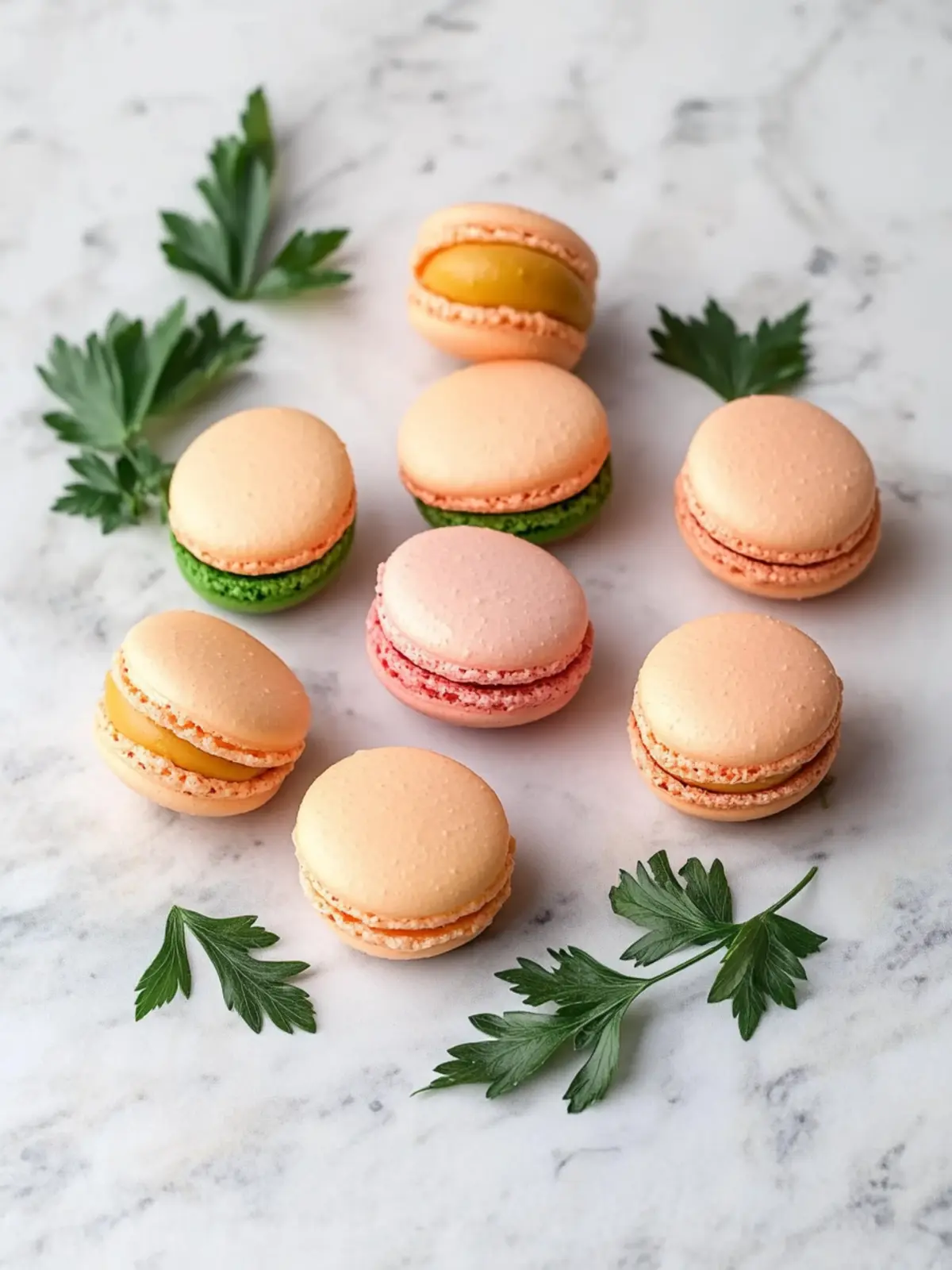 Karotten Macarons