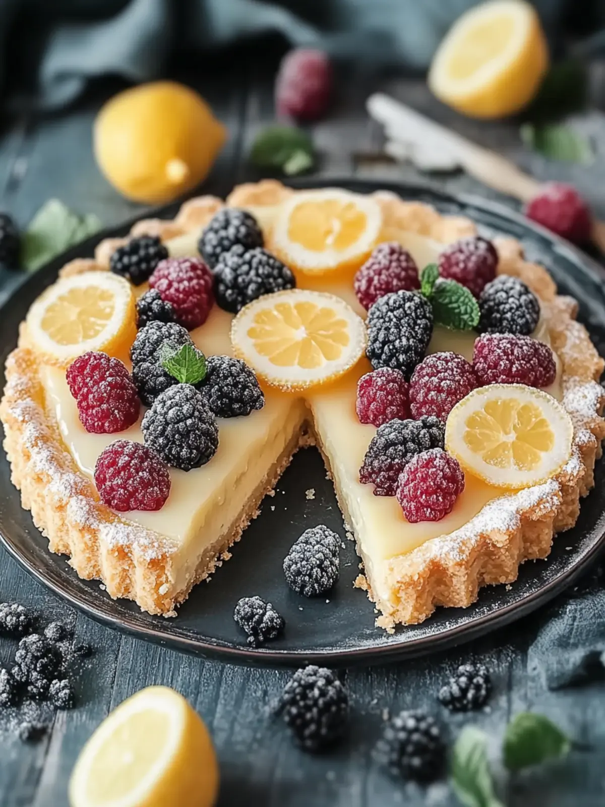 Pflaumenkuchen mit Pudding