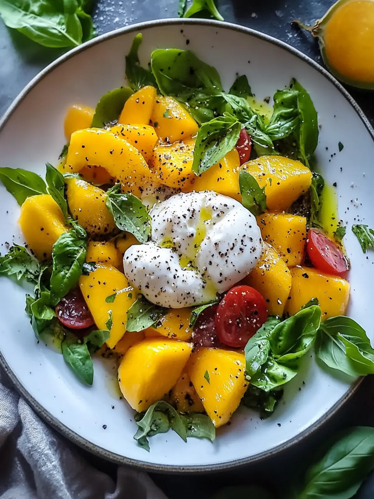 Mango Burrata Salat