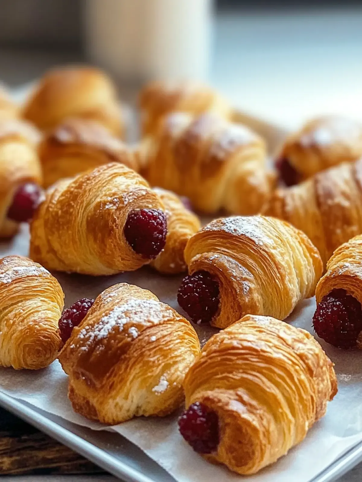 Gefüllte Mini-Croissants