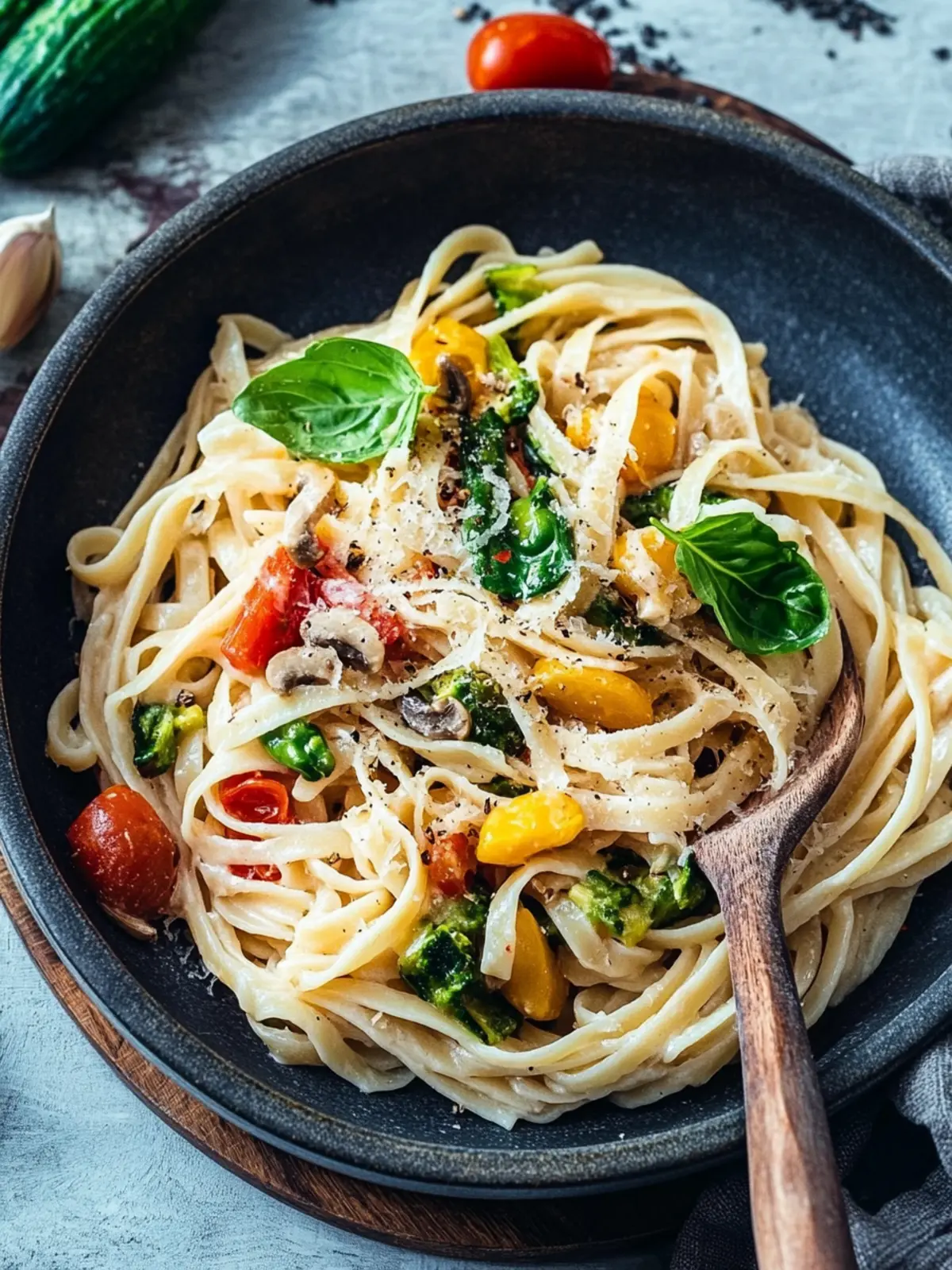 Gemüsepasta mit Vollkorn