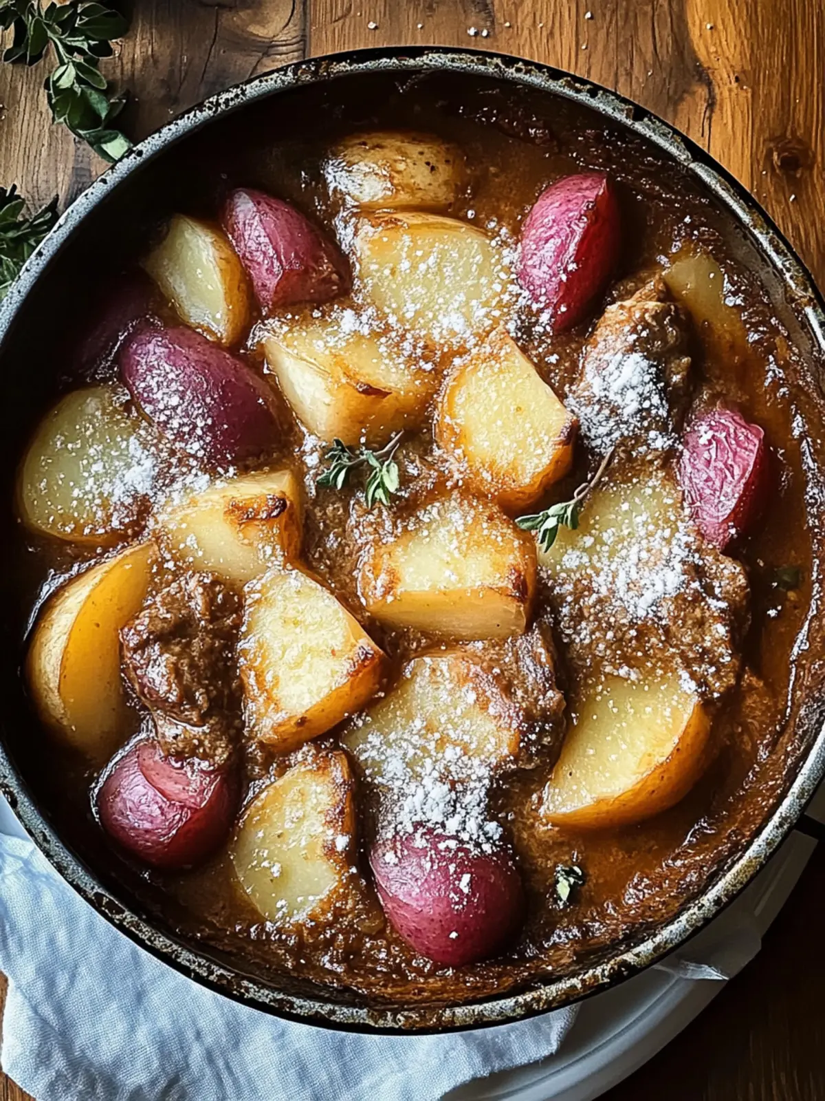 Einfacher Rindfleischeintopf Schnelles und Herzhaftes Gericht