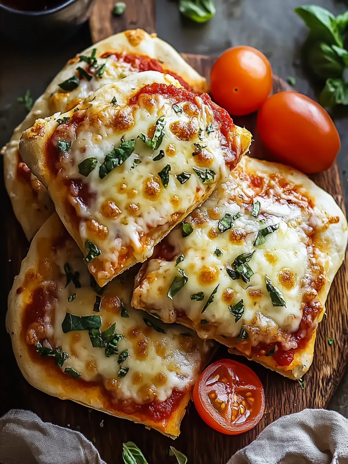 Käse Pizzataschen