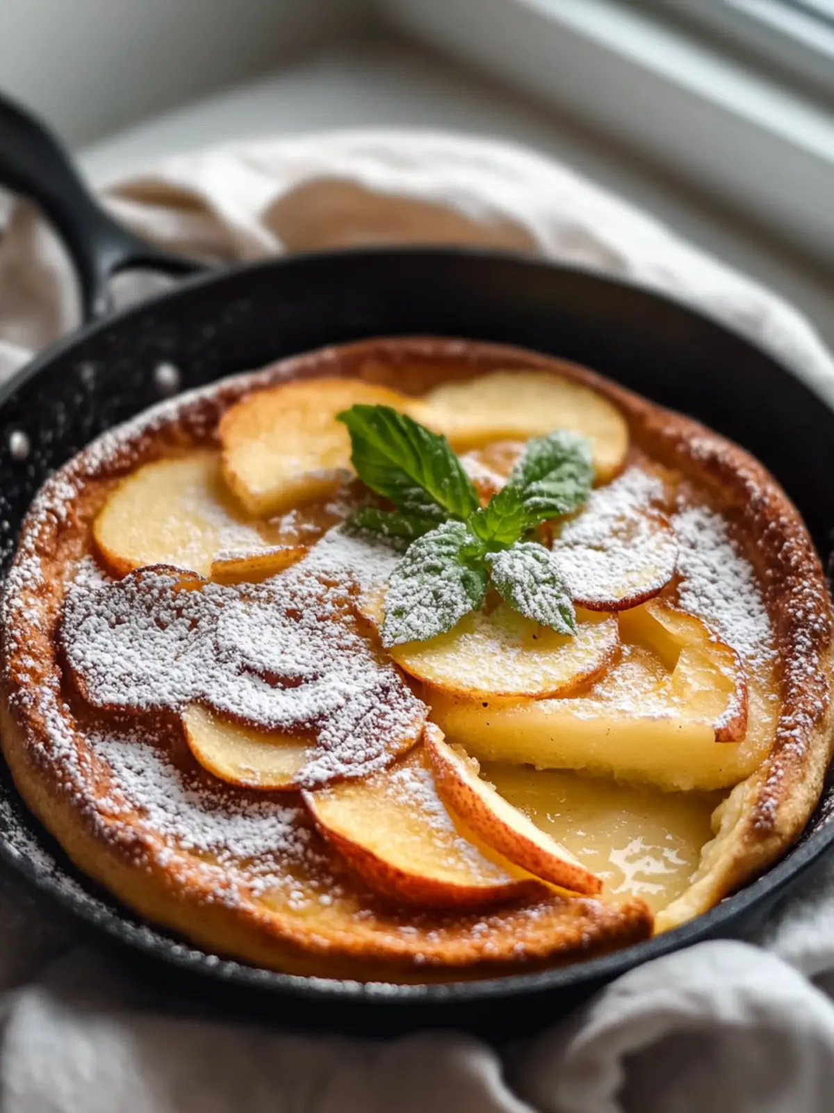 Skillet Apfel-Hafer-Pfannkuchen: Dein gesundes Frühstück