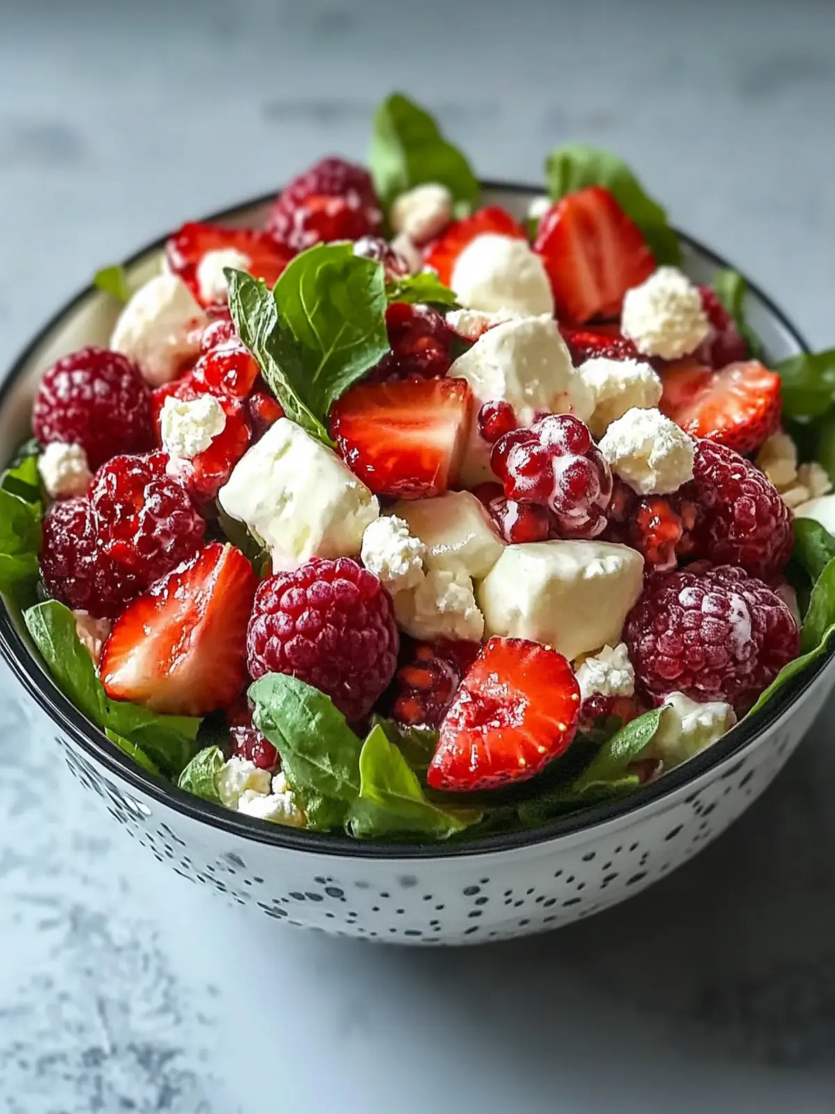 Erdbeer- und Pekannuss-Salat