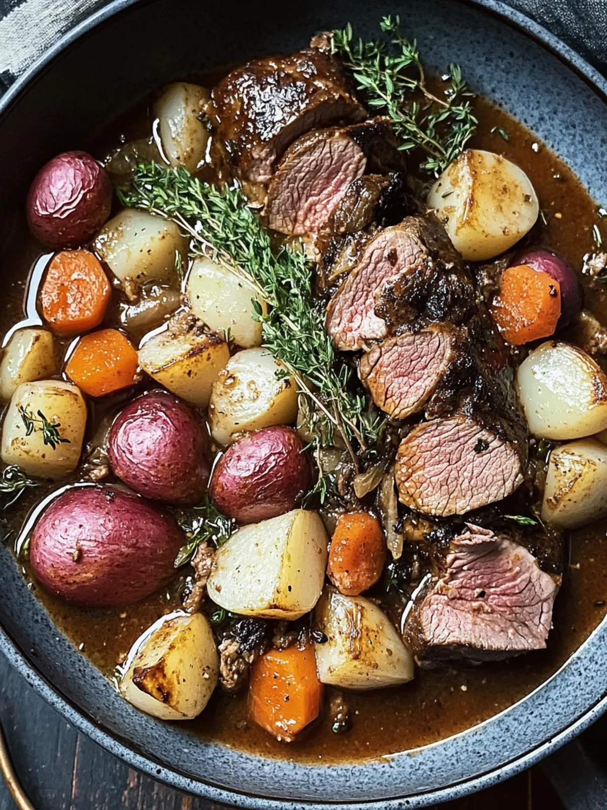 Einfacher Rindfleischeintopf Schnelles und Herzhaftes Gericht