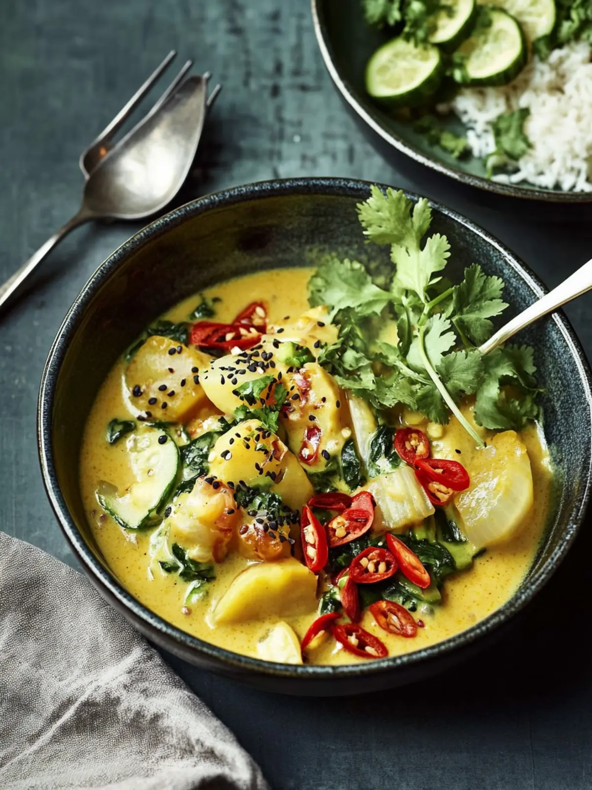 Rosenkohl-Steckrüben-Curry