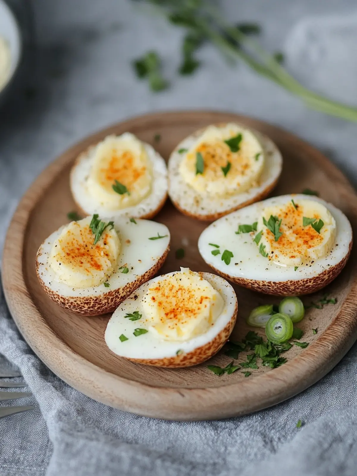 Eier mit Ziegenfrischkäse