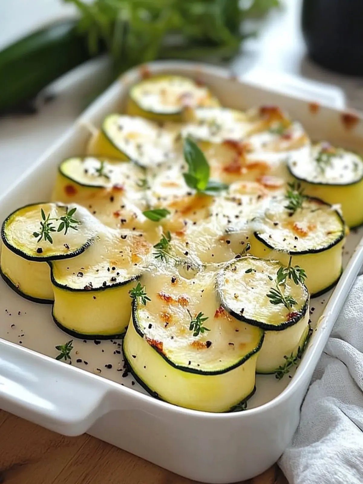 Köstlicher Zucchiniauflauf mit Käse