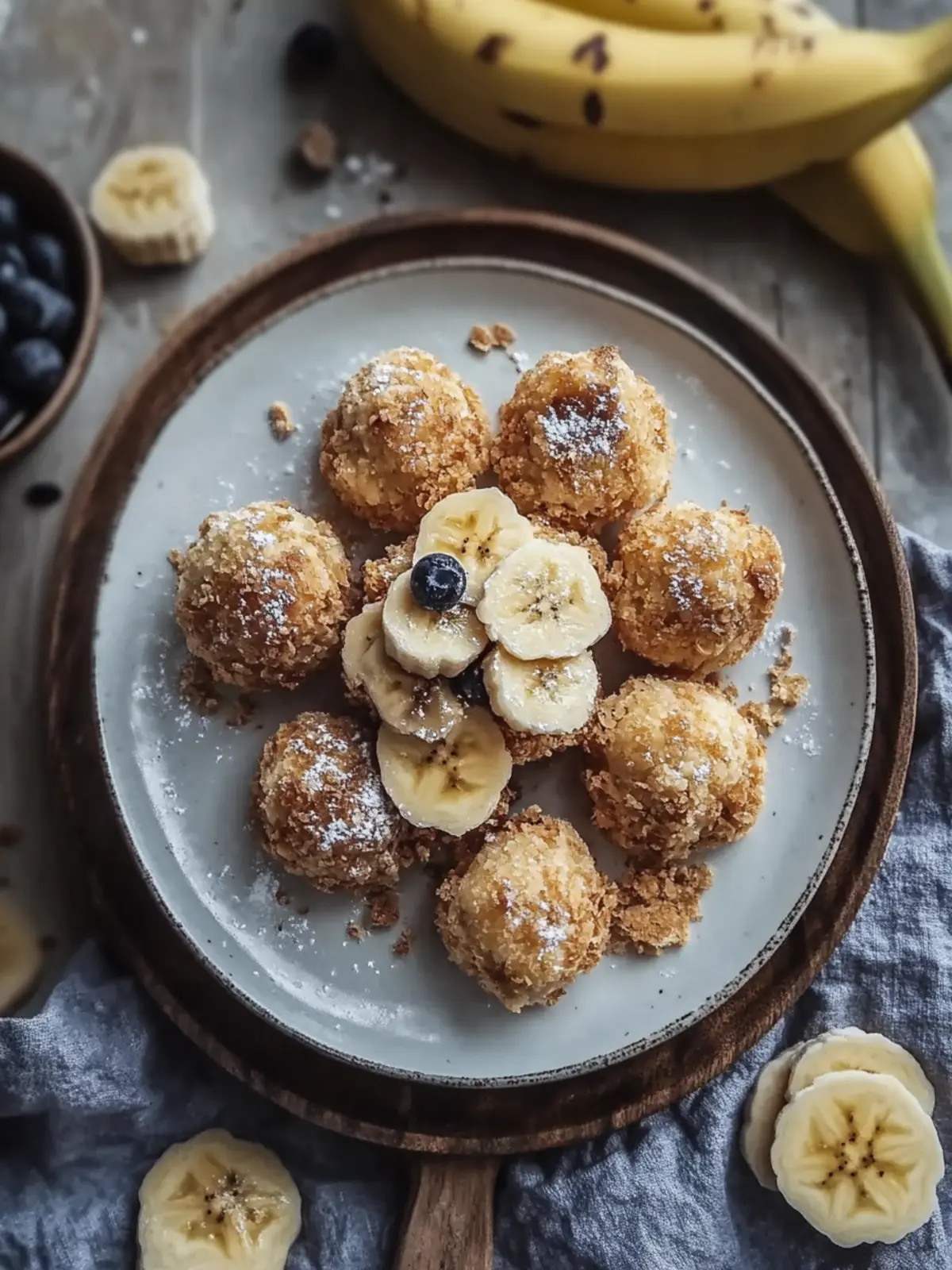 Bananenbrot Hüttenkäse Nuggets
