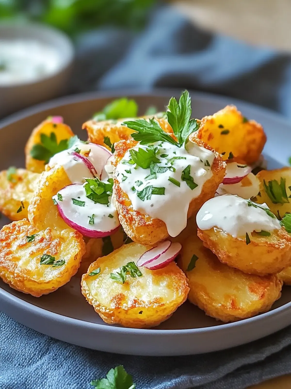 Crispy Ranch Potato Halves from the Air Fryer