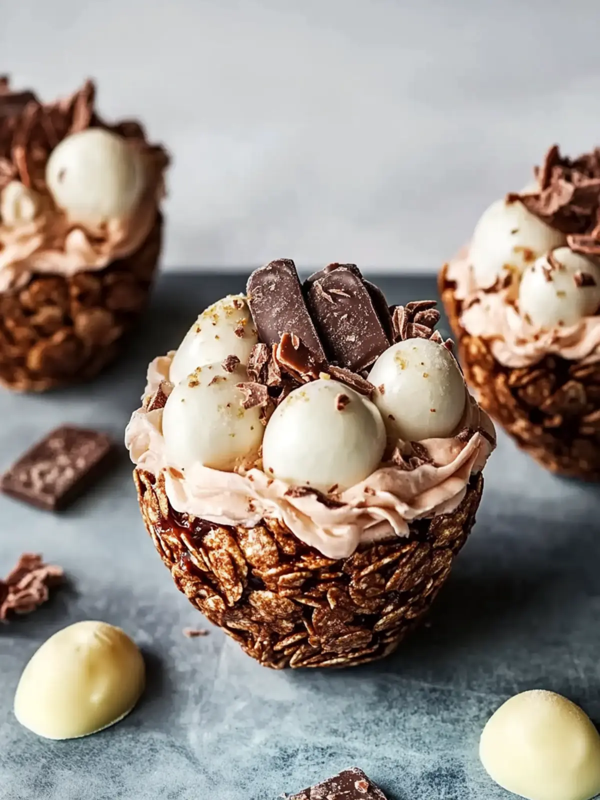 Schokoladen-Ostereiernester