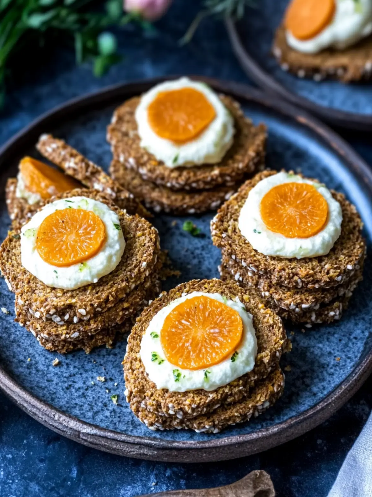 Osterkekse mit Haferflocken und Karotten