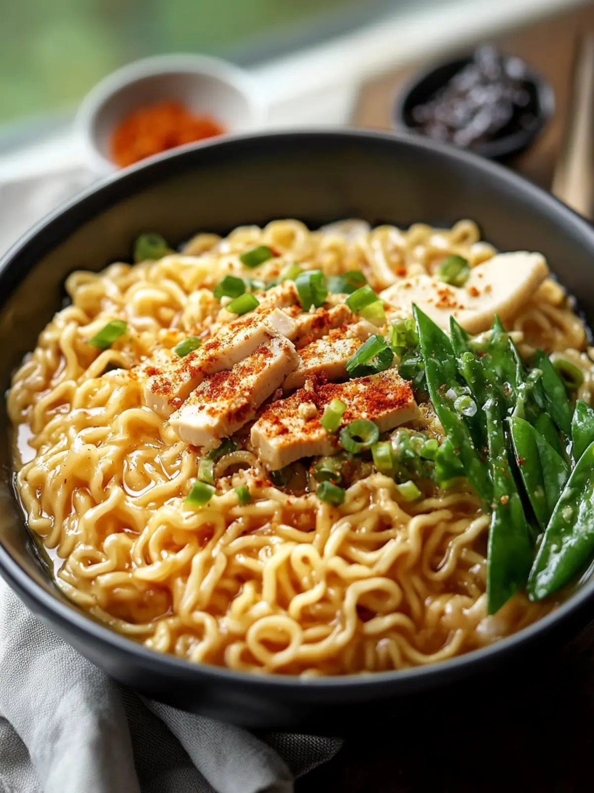 Erdnussbutter würzige Ramen