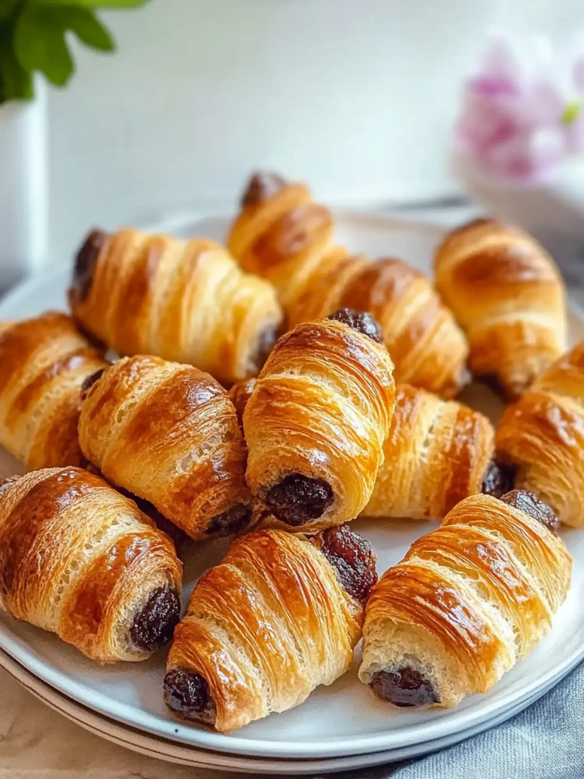 Gefüllte Mini-Croissants