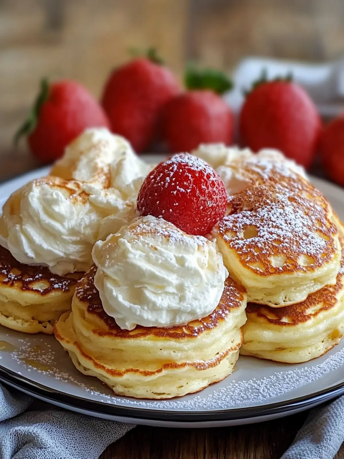 Sweet cream cheese pancakes for the perfect enjoyment