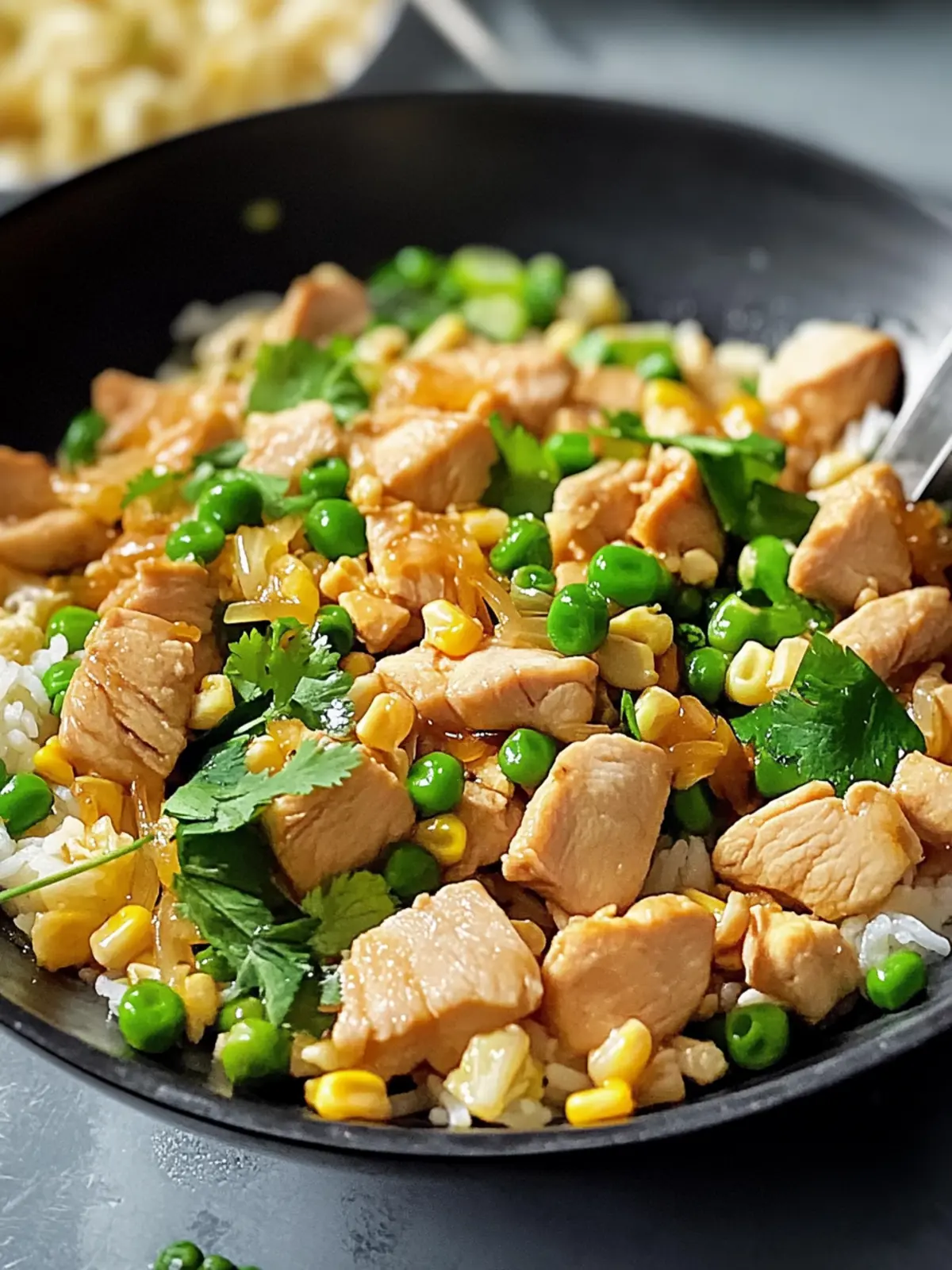 Asiatischer Hähnchenbratreis in 20 Minuten zaubern