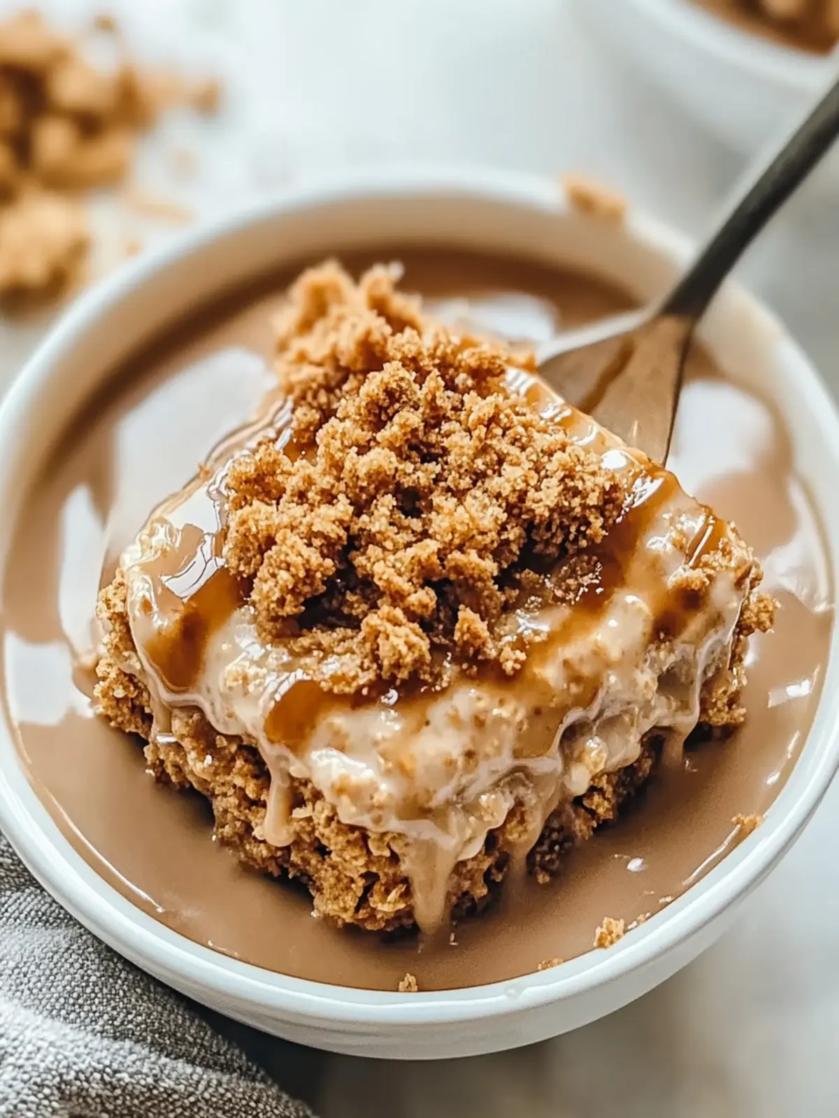 Biscoff gebackene Haferflocken für den perfekten Morgen