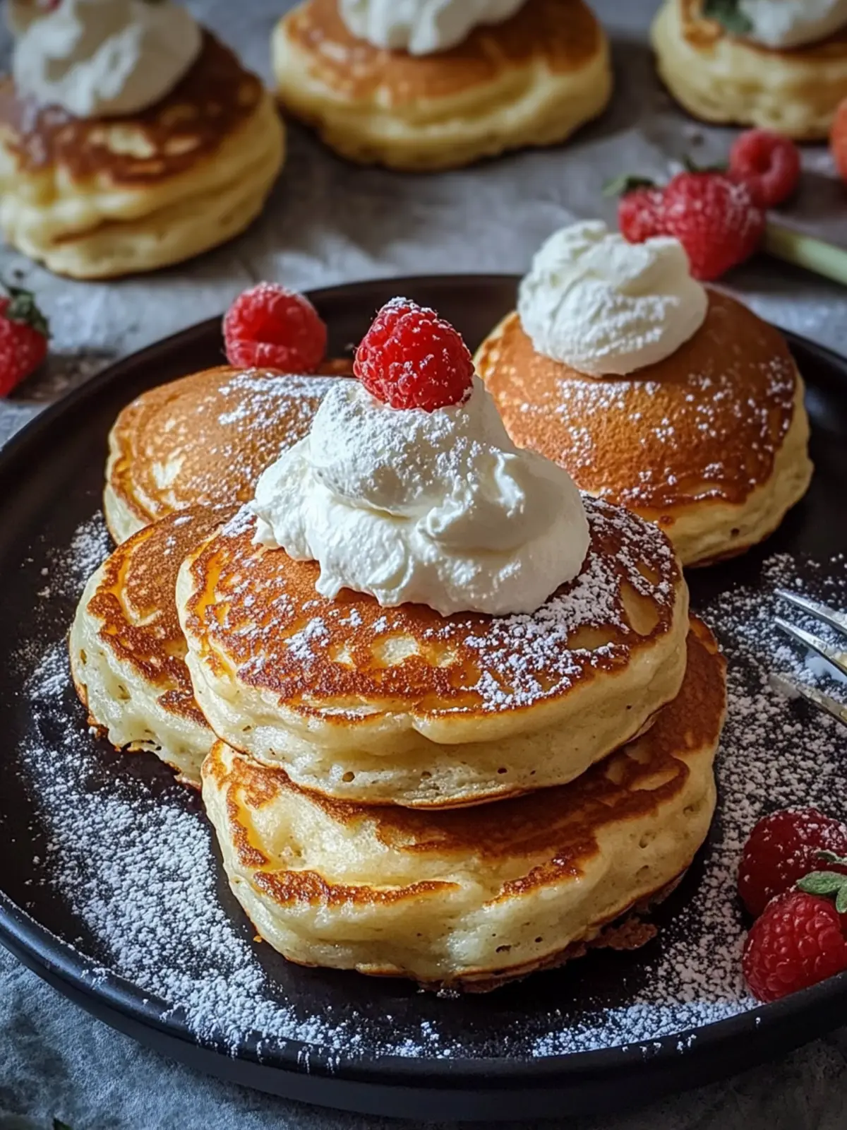 Sweet cream cheese pancakes for the perfect enjoyment