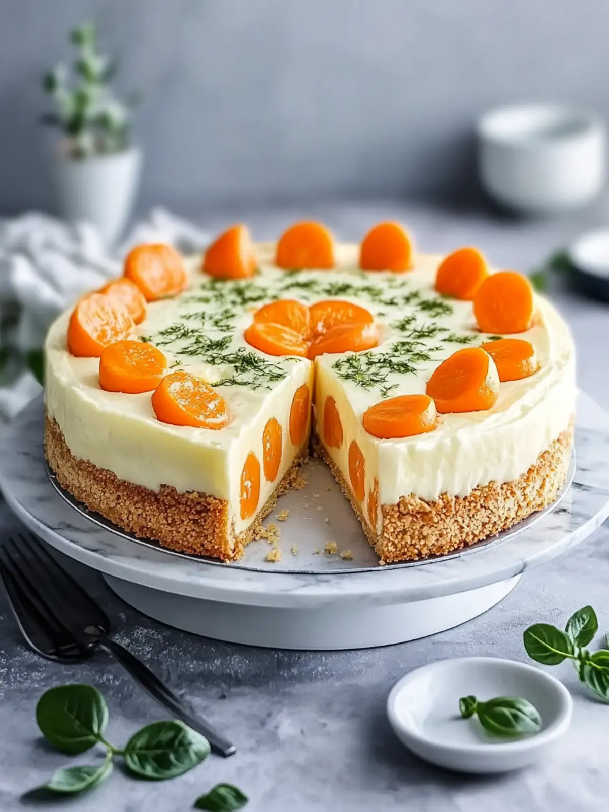Karottenkuchen mit Frischkäse