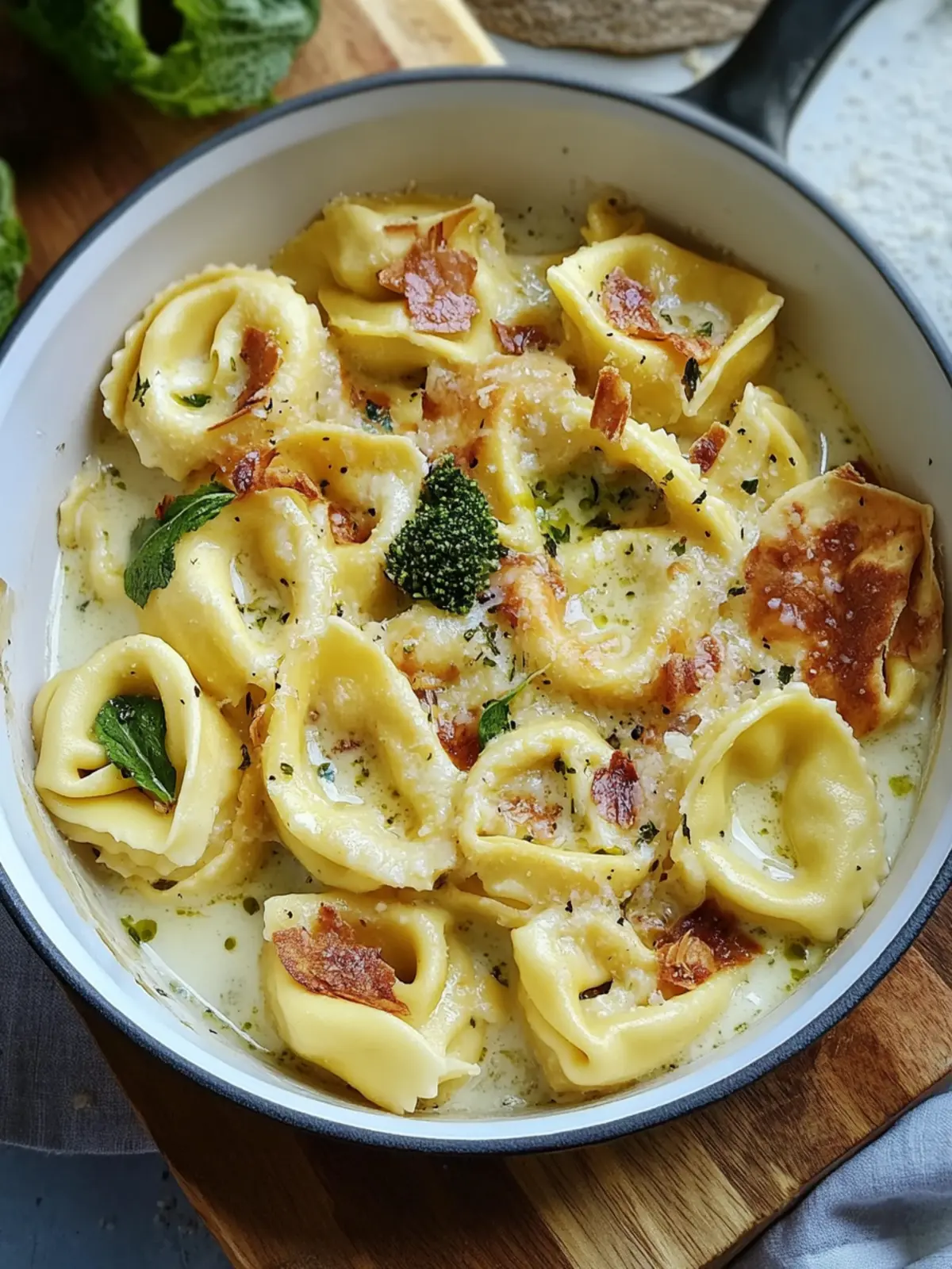 Tortellini Auflauf mit Sahnesoße