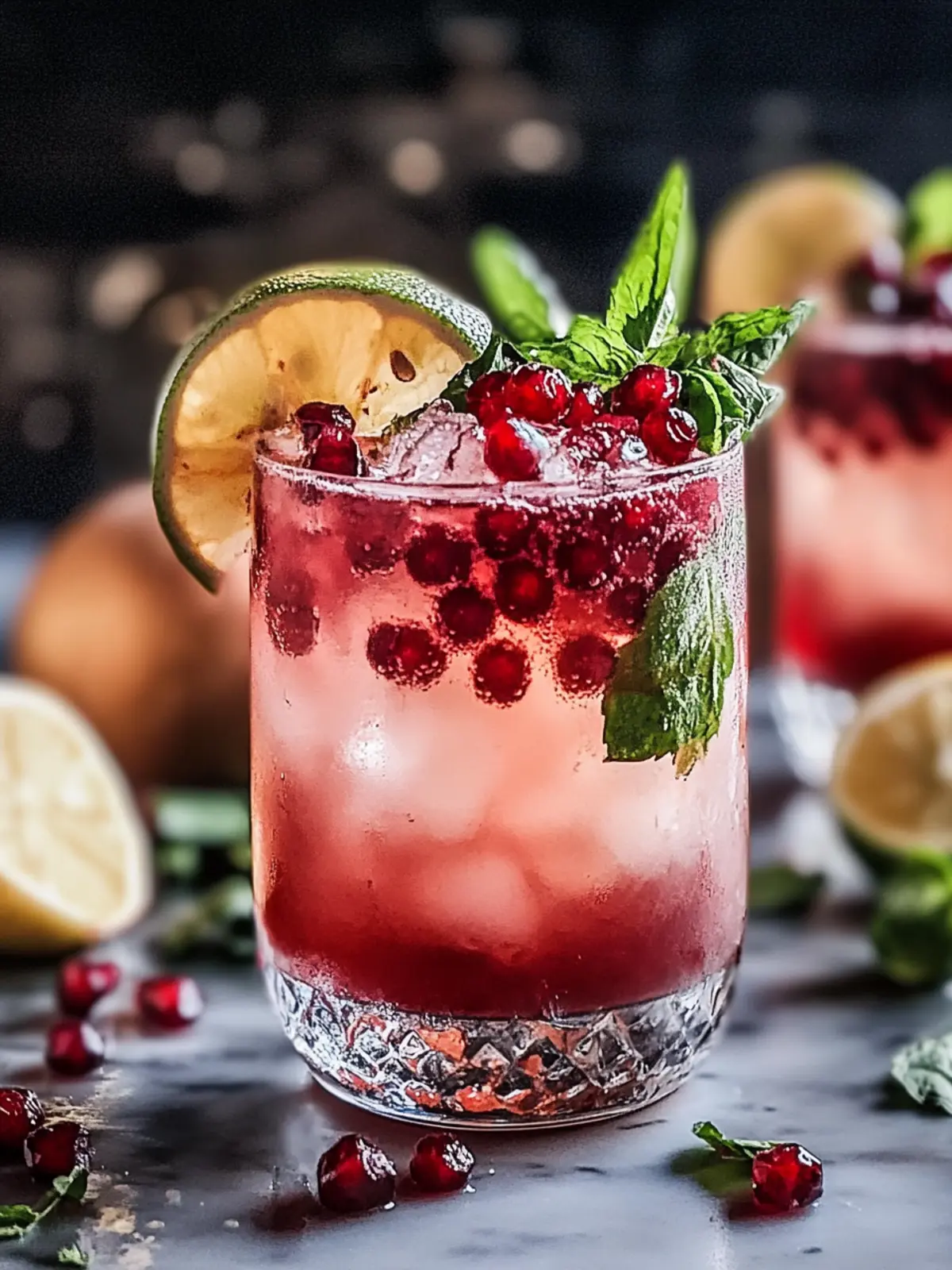 Zesty Spicy Granatapfel Ingwer Paloma für heiße Tage