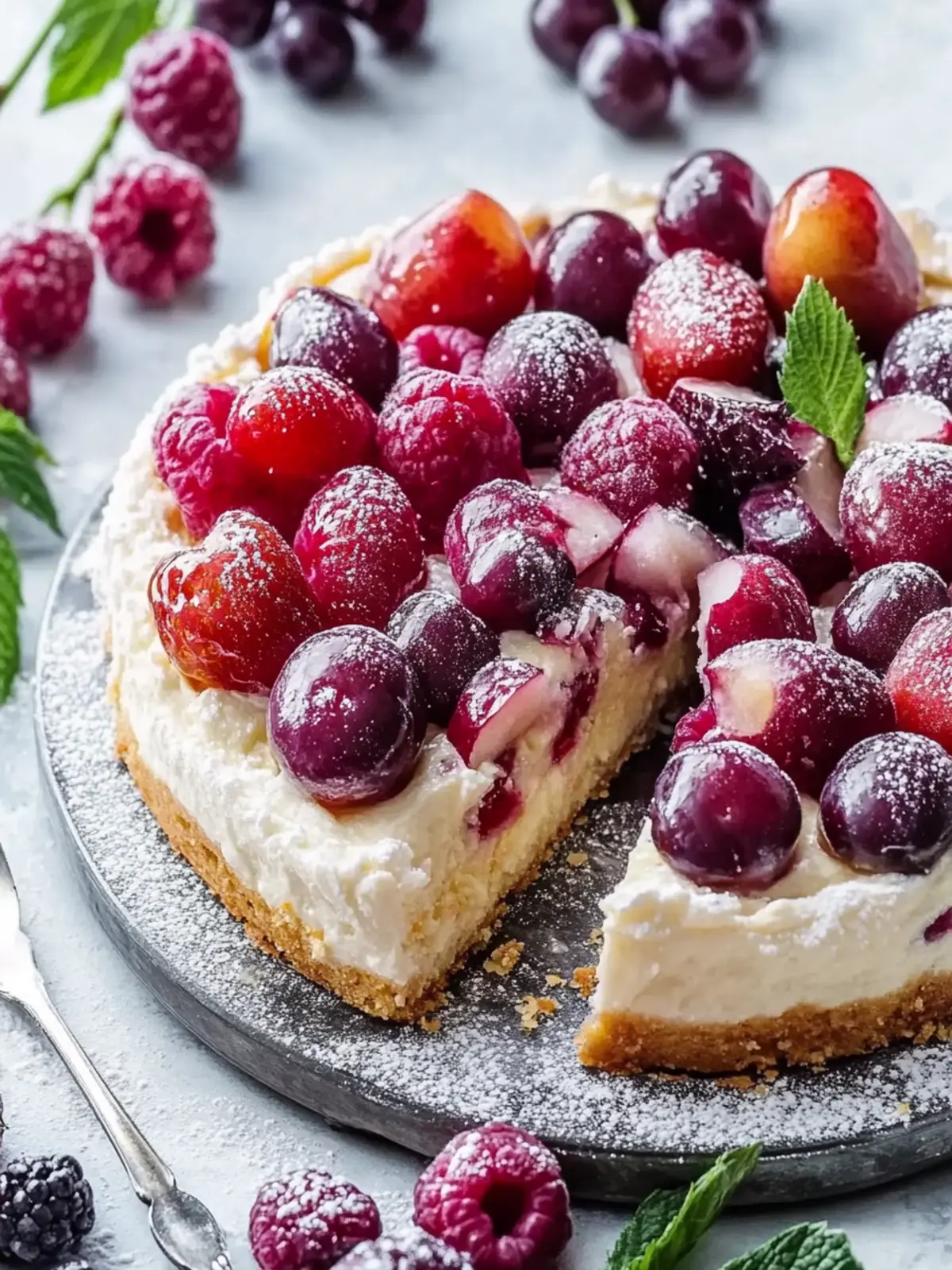 Delicious plum cake from the tray for every day