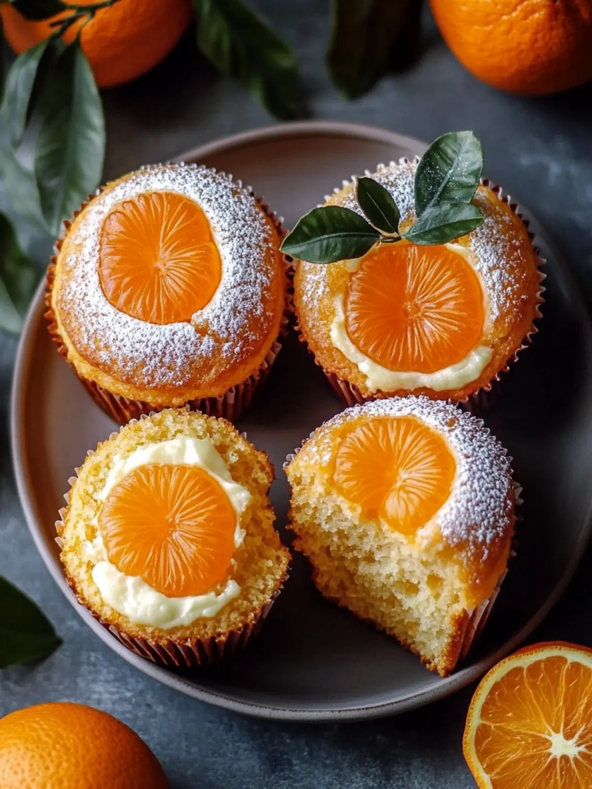 Käsekuchen Muffins Mandarinen